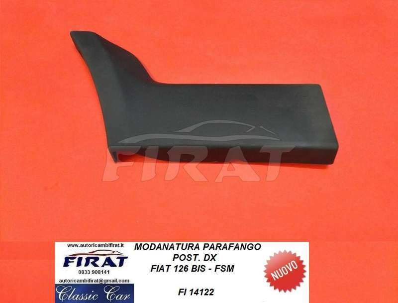 MODANATURA PARAFANGO FIAT 126 BIS-FSM POST.DX